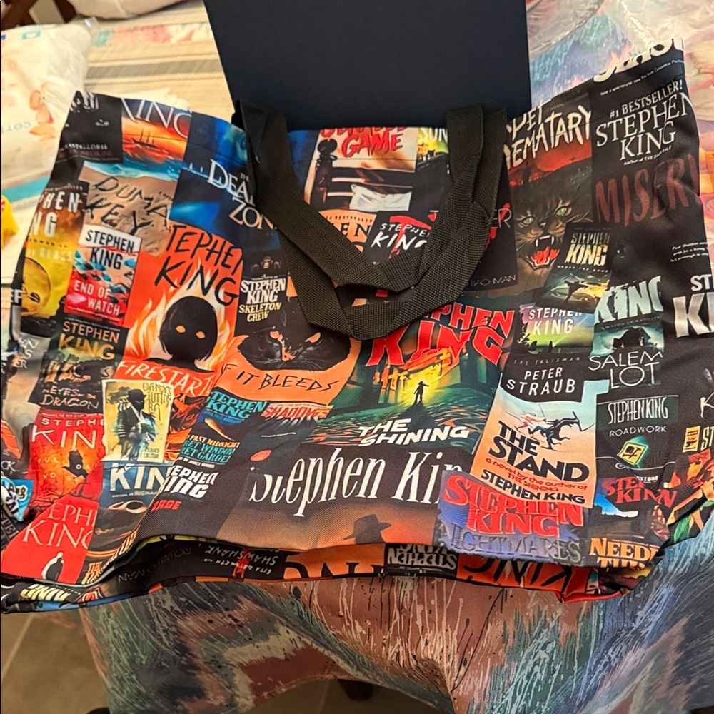 Stephen King Book Covers Tote Bag